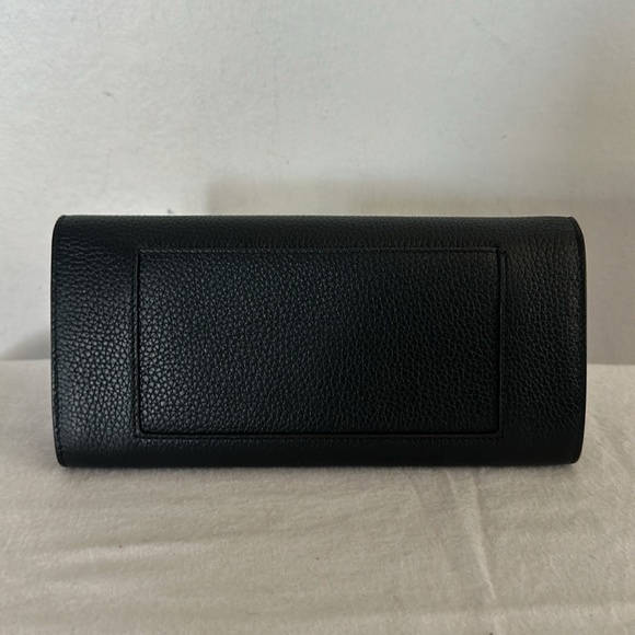 Celine Continental Large Black with Yellow Interior Snap Wallet - Picture 2 of 11